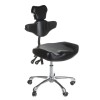 Taboret obrotowy z oparciem MIKA [bs]
