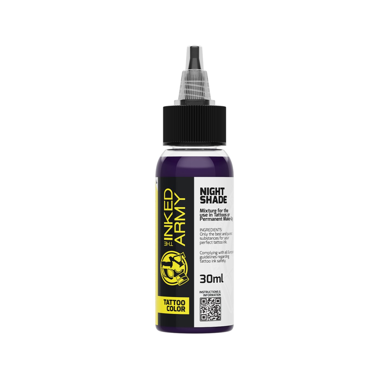 The Inked Army Night Shade - farba do tatuowania