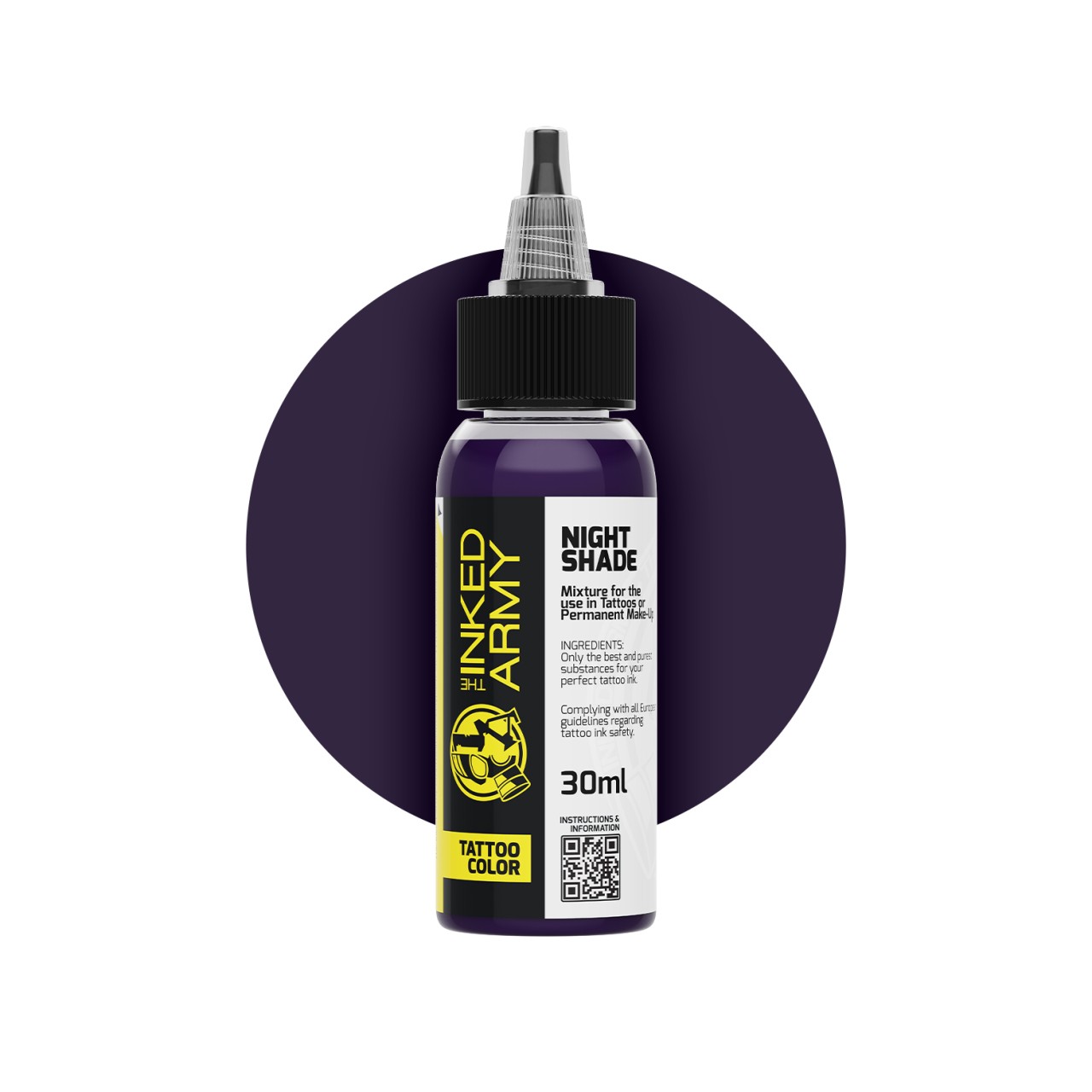The Inked Army Night Shade - farba do tatuowania
