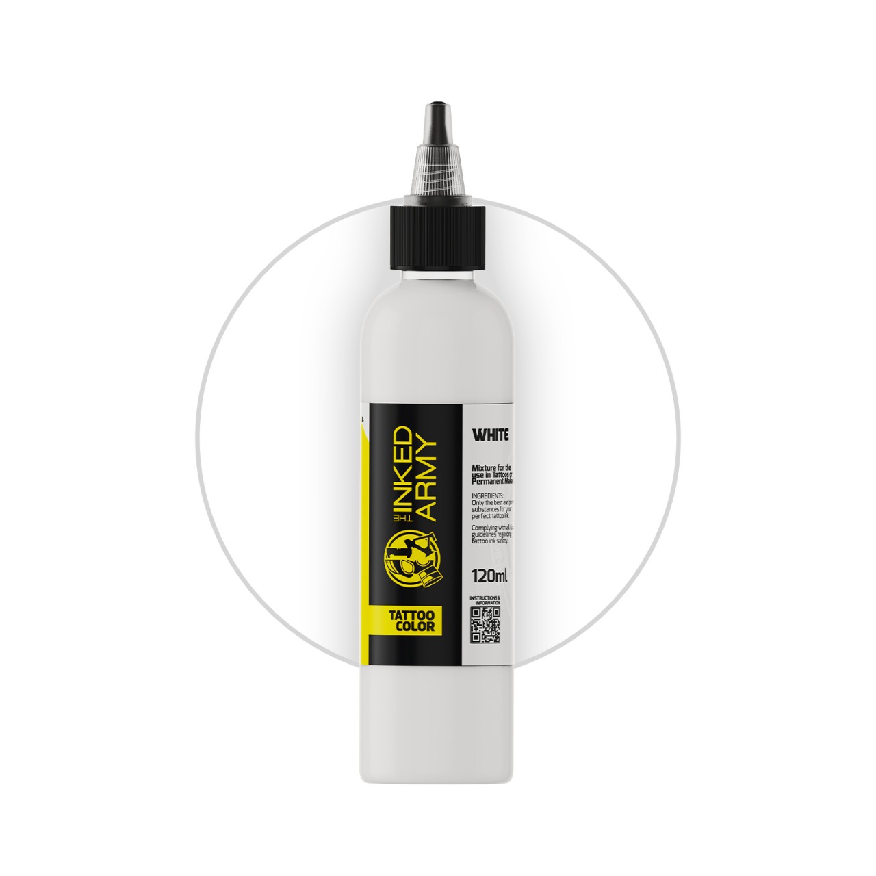 The Inked Army White - farba do tatuowania