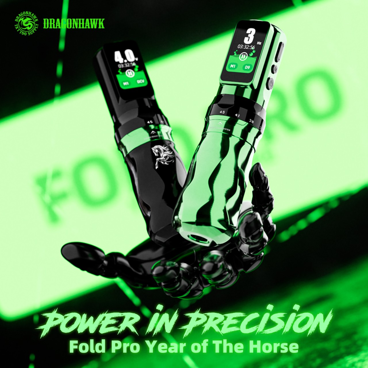 Dragonhawk Fold Pro "Year of the Horse Edition" - limitowana edycja maszynki do tatuowania