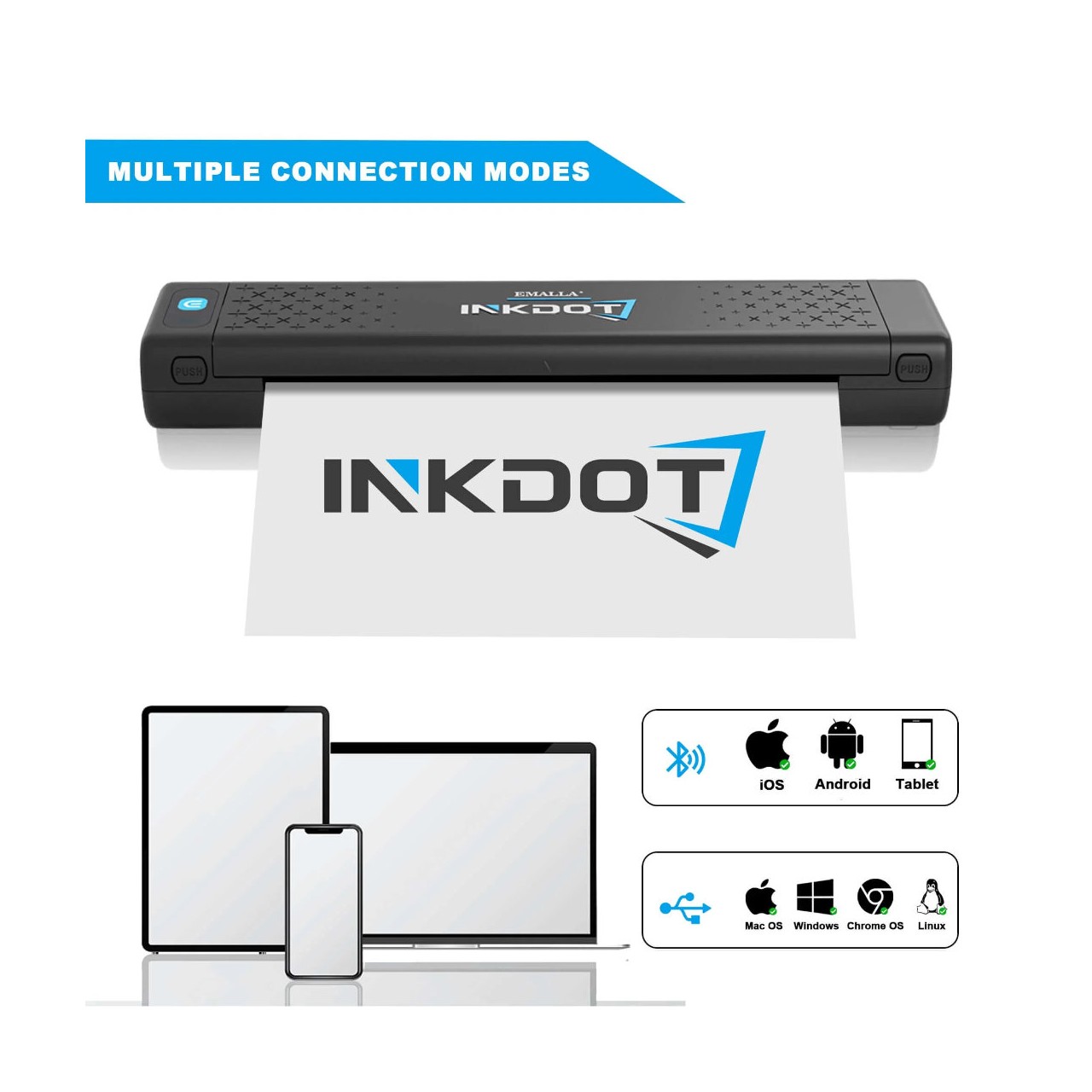 Emalla Inkdot Wireless Thermal Printer - bezprzewodowa drukarka termiczna