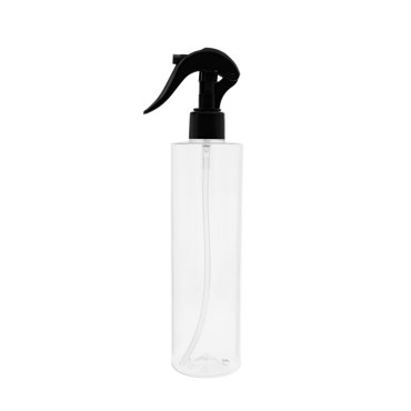 Butelka PET z czarnym spryskiwaczem [250 ml]