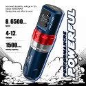 Dragonhawk Fold Pro Blue z podwójną baterią - maszynka do tatuowania