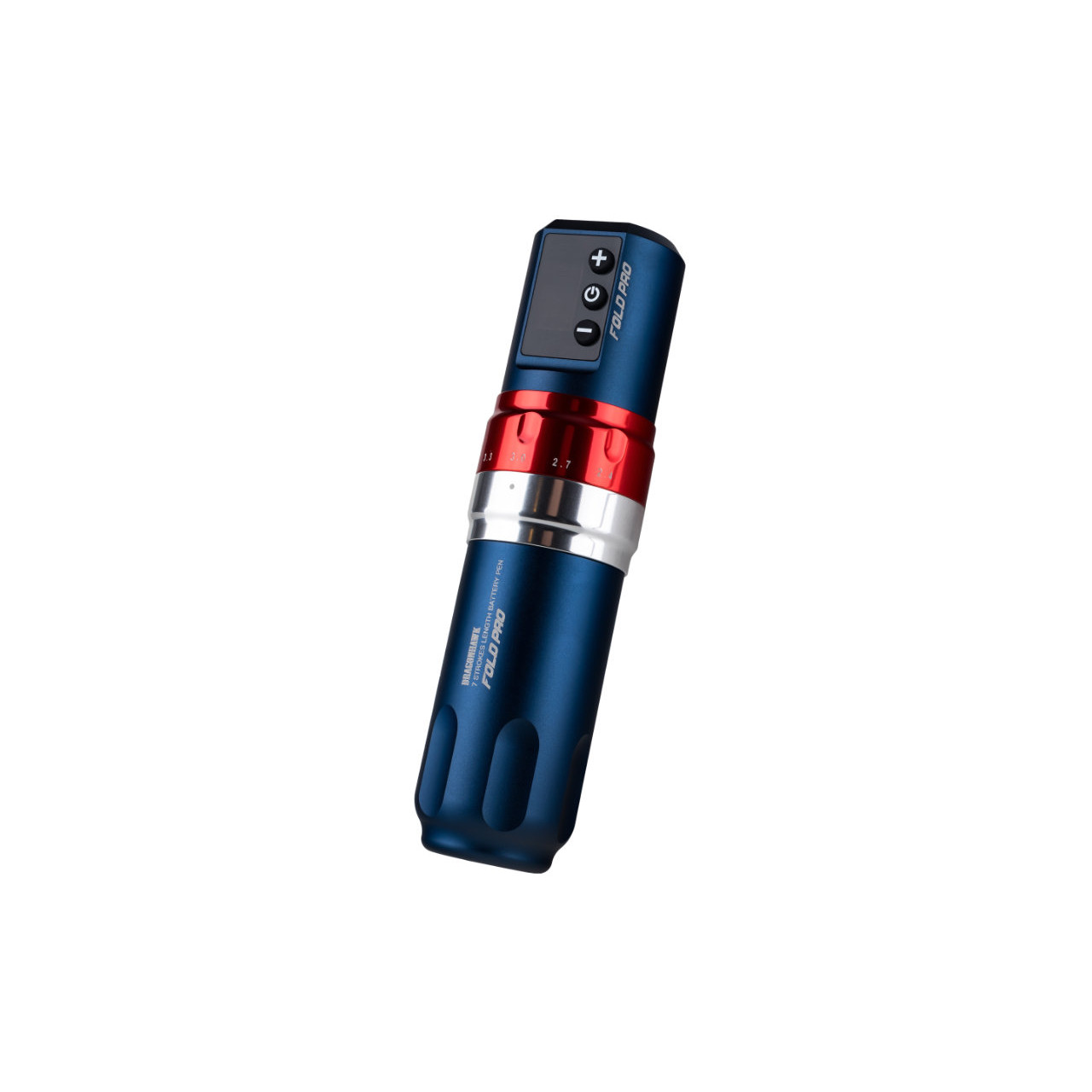 Dragonhawk Fold Pro Blue z podwójną baterią - maszynka do tatuowania